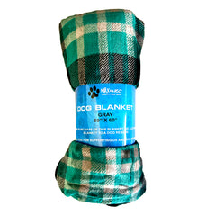 Max & Neo Teal & Black Flannel Throw Blanket, 50